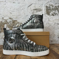 Christian Louboutin High Green Silver Sparkle Sneaker Sz 8.5 (41.5)