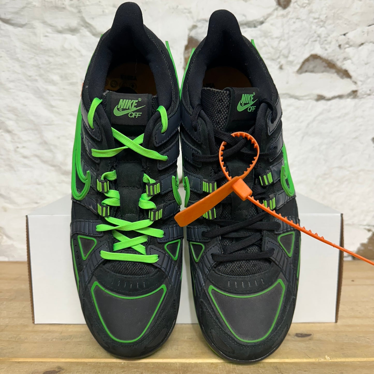 Nike Air Rubber Dunk Off-White Green Strike Sz 12
