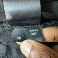 Amiri MX1 Cheetah Print Black Denim Jeans Sz 32