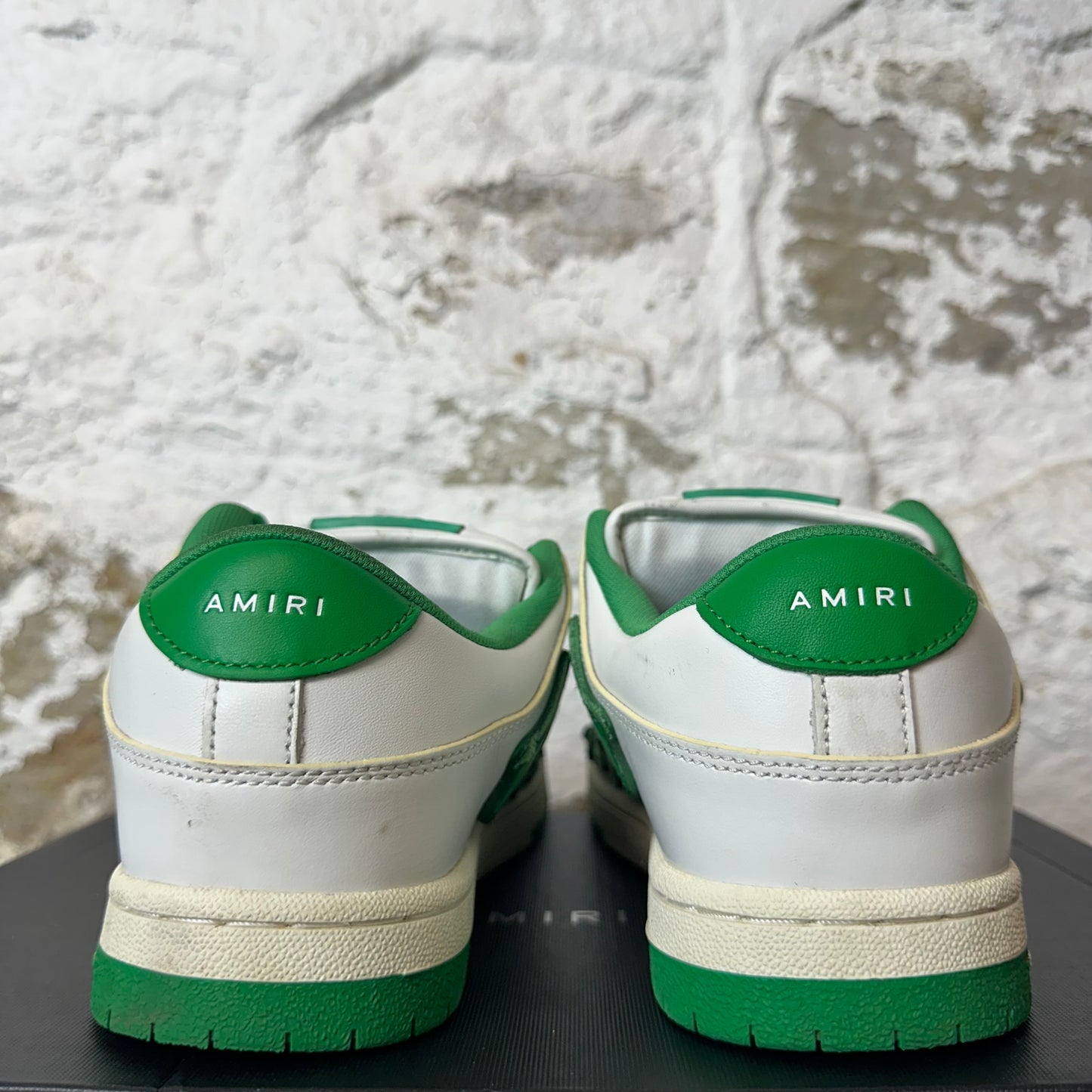 Amiri Green Skeleton White Sneaker Sz 7 (40)