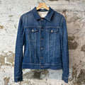 Dior Atelier Embossed Logo Denim Jacket Sz M (48)
