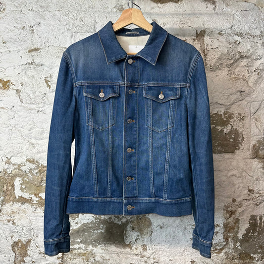 Dior Atelier Embossed Logo Denim Jacket Sz M (48)