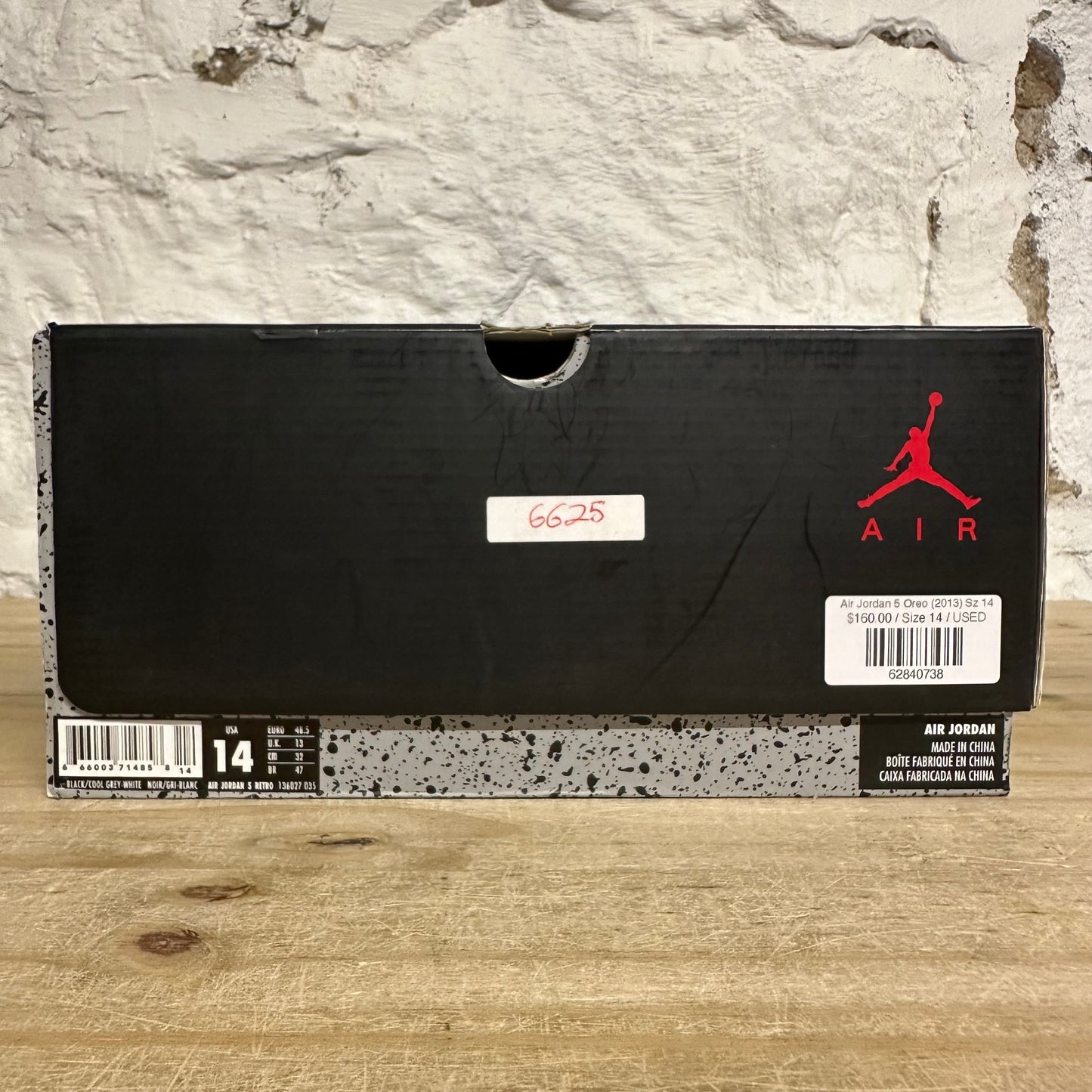 Air Jordan 5 Oreo (2013) Sz 14