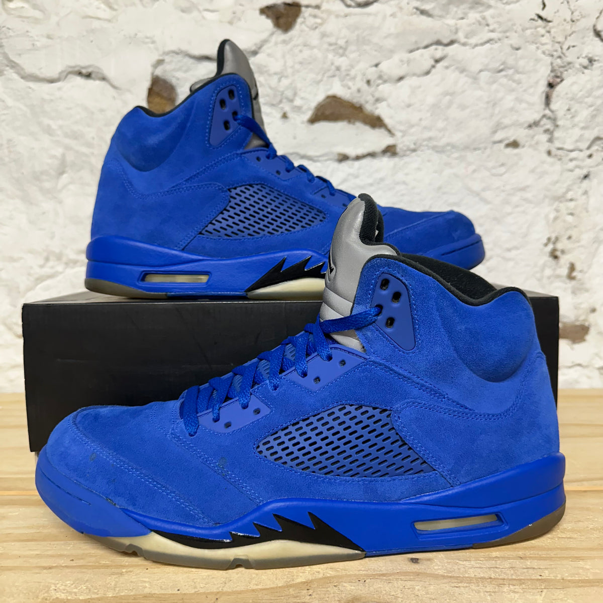 Air Jordan 5 Blue Suede Sz 14