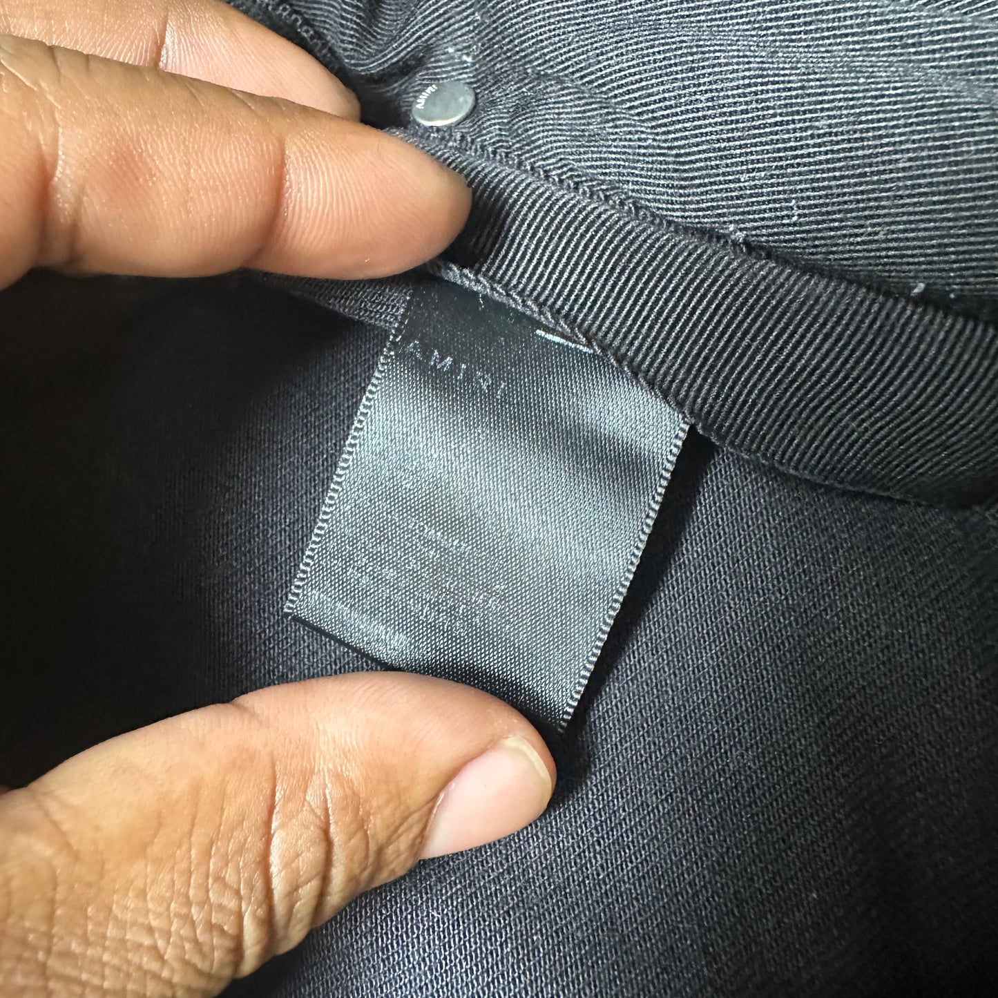 Amiri Plain Black Denim Jeans Sz 29