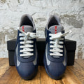 Prada Americas Cup Navy Rubber Grey Sneaker Sz 10 (43)