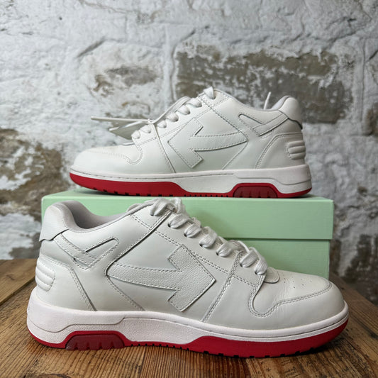 Off-White Out Of Office Red White Sneaker Sz 9 (42)