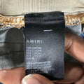 Amiri Black Paisley Old English Blue Denim Jeans Sz 32
