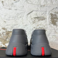 Prada Americas Cup Grey Rubber Sneaker Sz 11 (44) DS