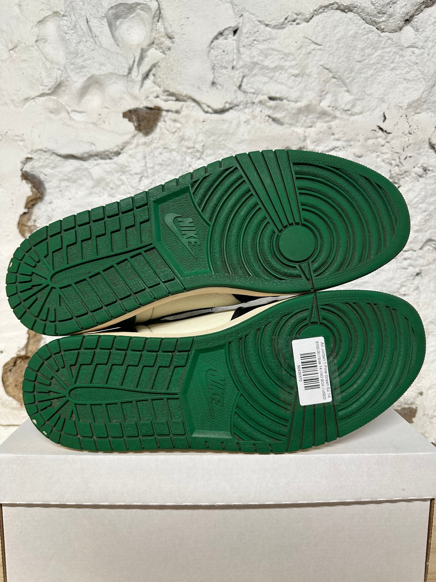 Air Jordan 1 Pine Green Sz 14