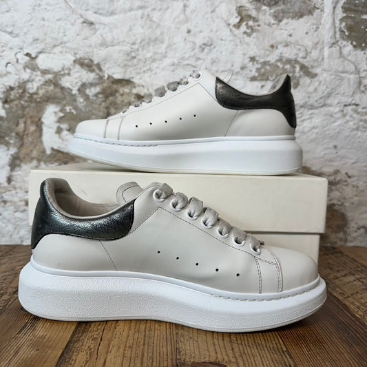 Alexander Mcqueen Silver Tab White Sneaker Sz 6.5 (39)