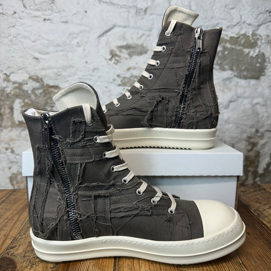Rick Owens High Slashed Dark Dust Milk Sneaker Sz 10 (43)