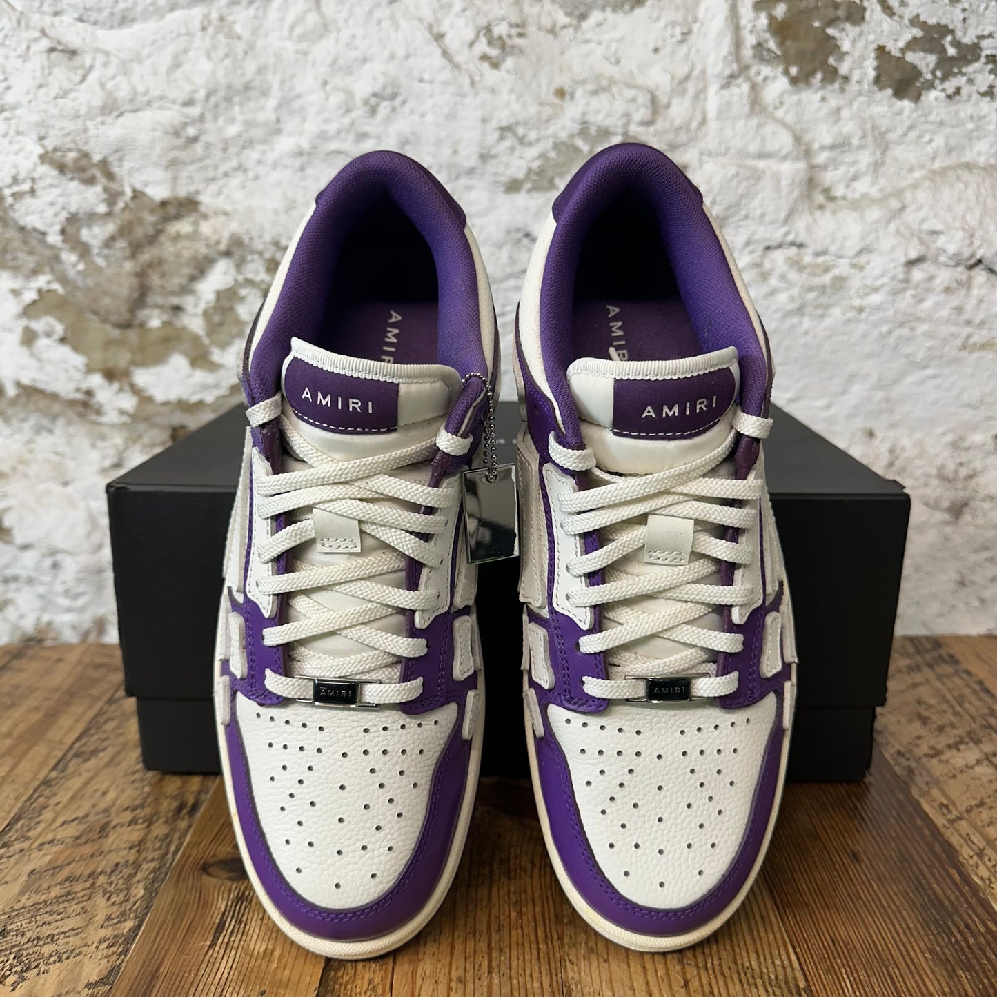 Amiri White Skeleton Purple White Sneaker Sz 10 (43)