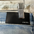 Amiri Zig Zag Light Blue Denim Jeans Sz 31