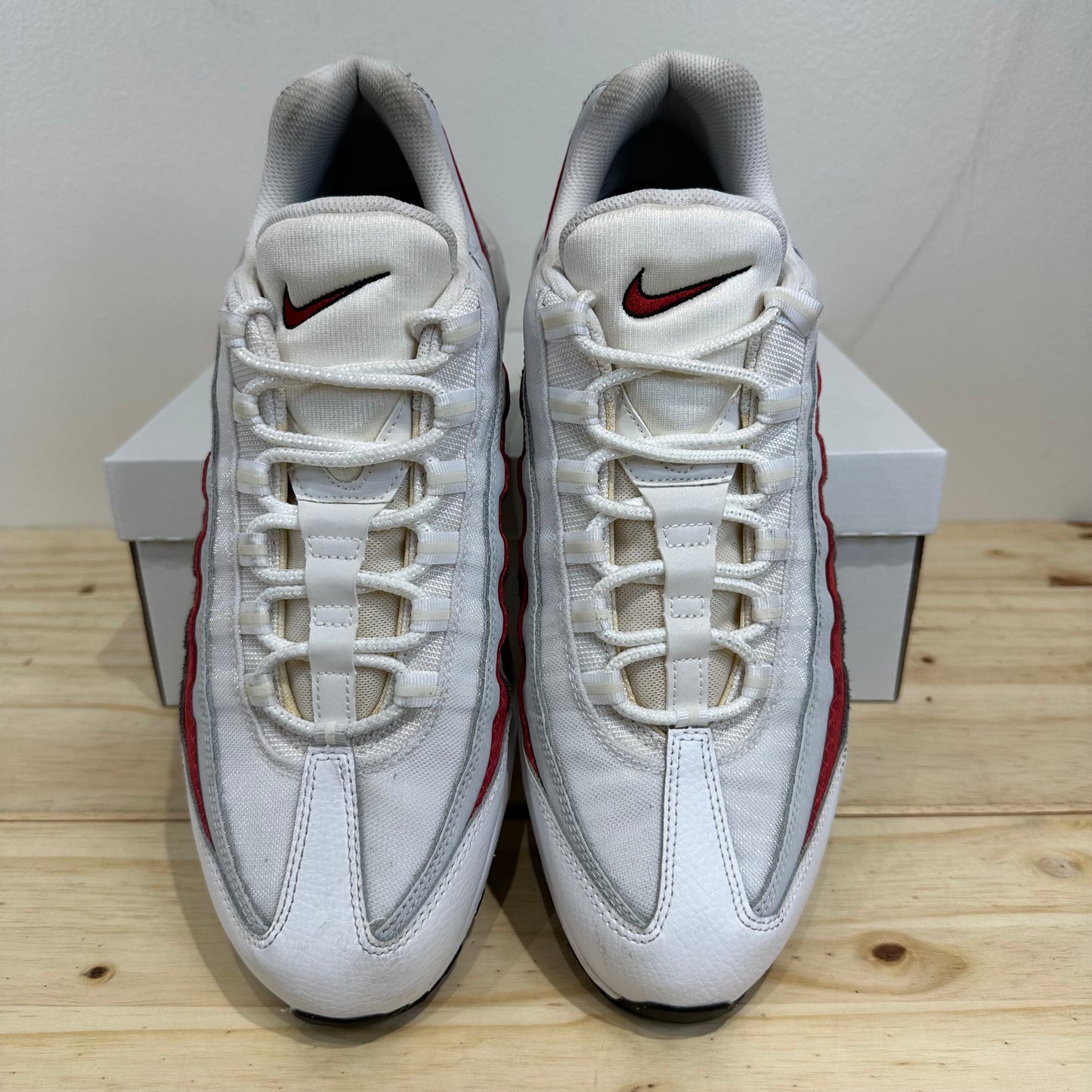 Nike Air Max 95 White Red Sz 13