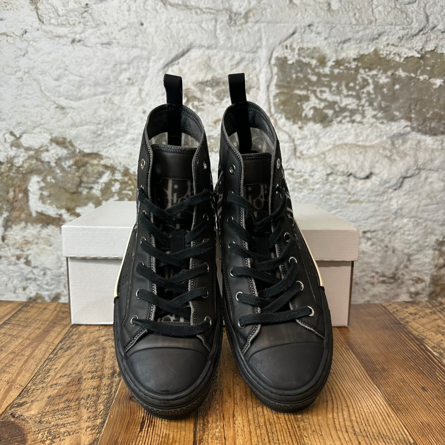 Dior B23 High Black Oblique Sneaker Sz 7 (40)