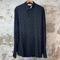 Saint Laurent Polka Dot Black Button Up Shirt Sz XL