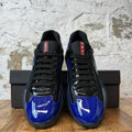 Prada Americas Cup Blue Patent Black Sneaker Sz 9.5