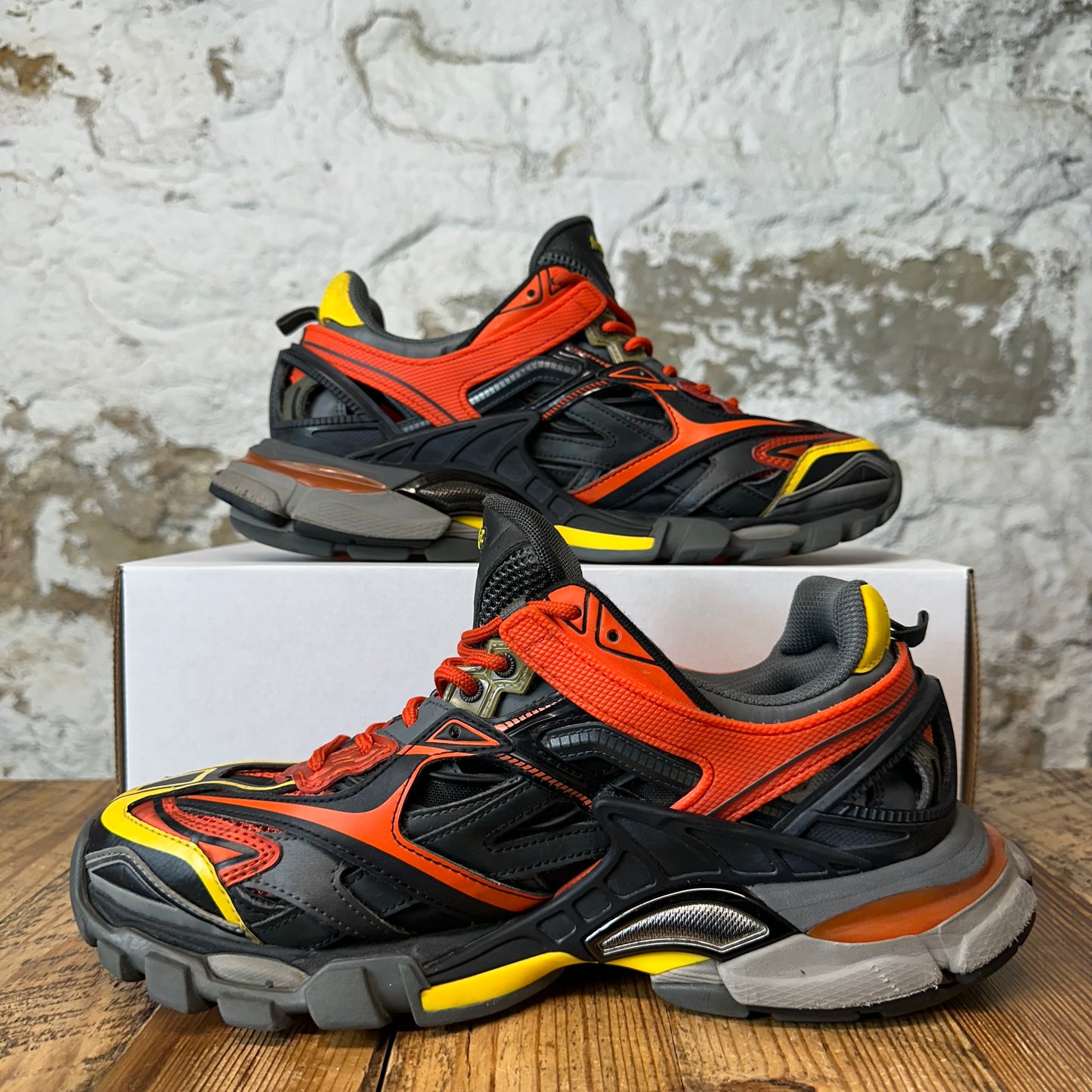 Balenciaga Track 2 Orange Yellow Black Sneaker Sz 9 (42)
