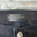 Amiri Varsity 22 Patch Black Denim Jeans Sz 34