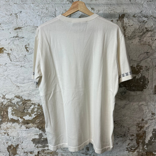 Louis Vuitton Marque Knit White T-Shirt Sz M