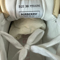 Burberry Ramsey Beige Plaid Pink White Sneaker Sz 6.5 (39)