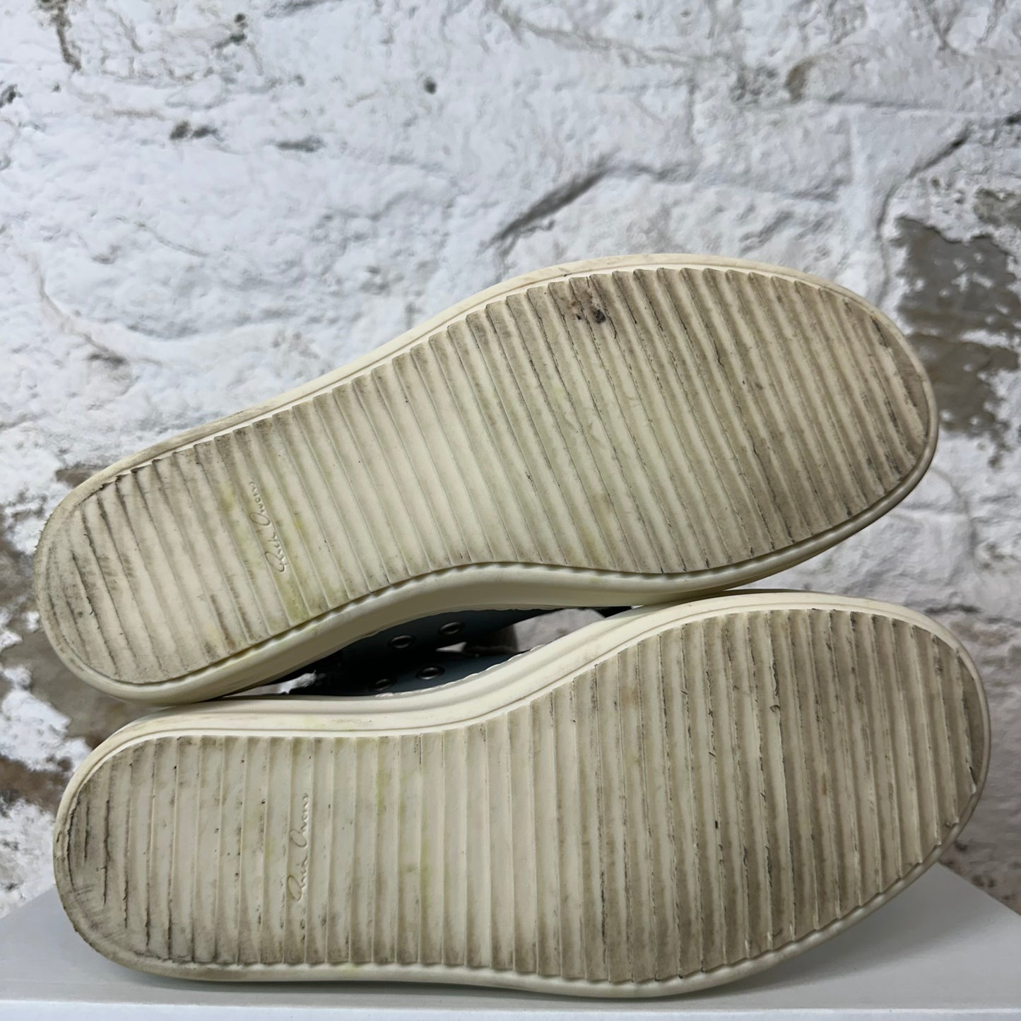 Rick Owens High Dusty Blue Milk Sneaker Sz 7 (40) No Box