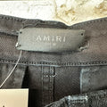Amiri Plain Black Cargo Denim Jeans Sz 30