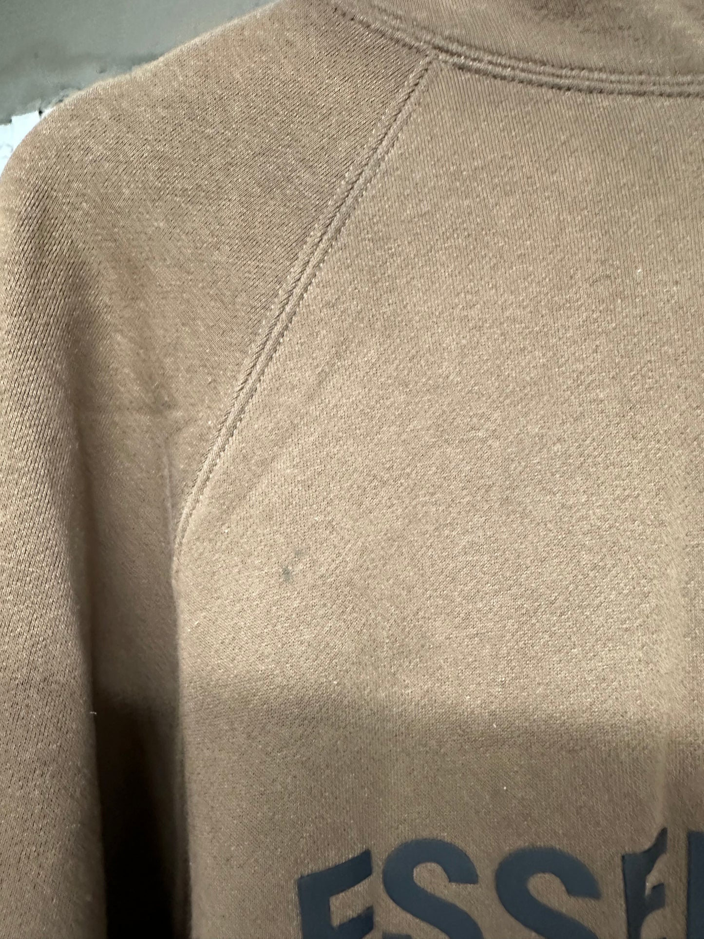 Fear of God Essentials Brown Chest Logo Hoodie Sz XS