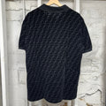 Fendi Velour FF Logo Black T-Shirt Sz XXXL (Fits XL)