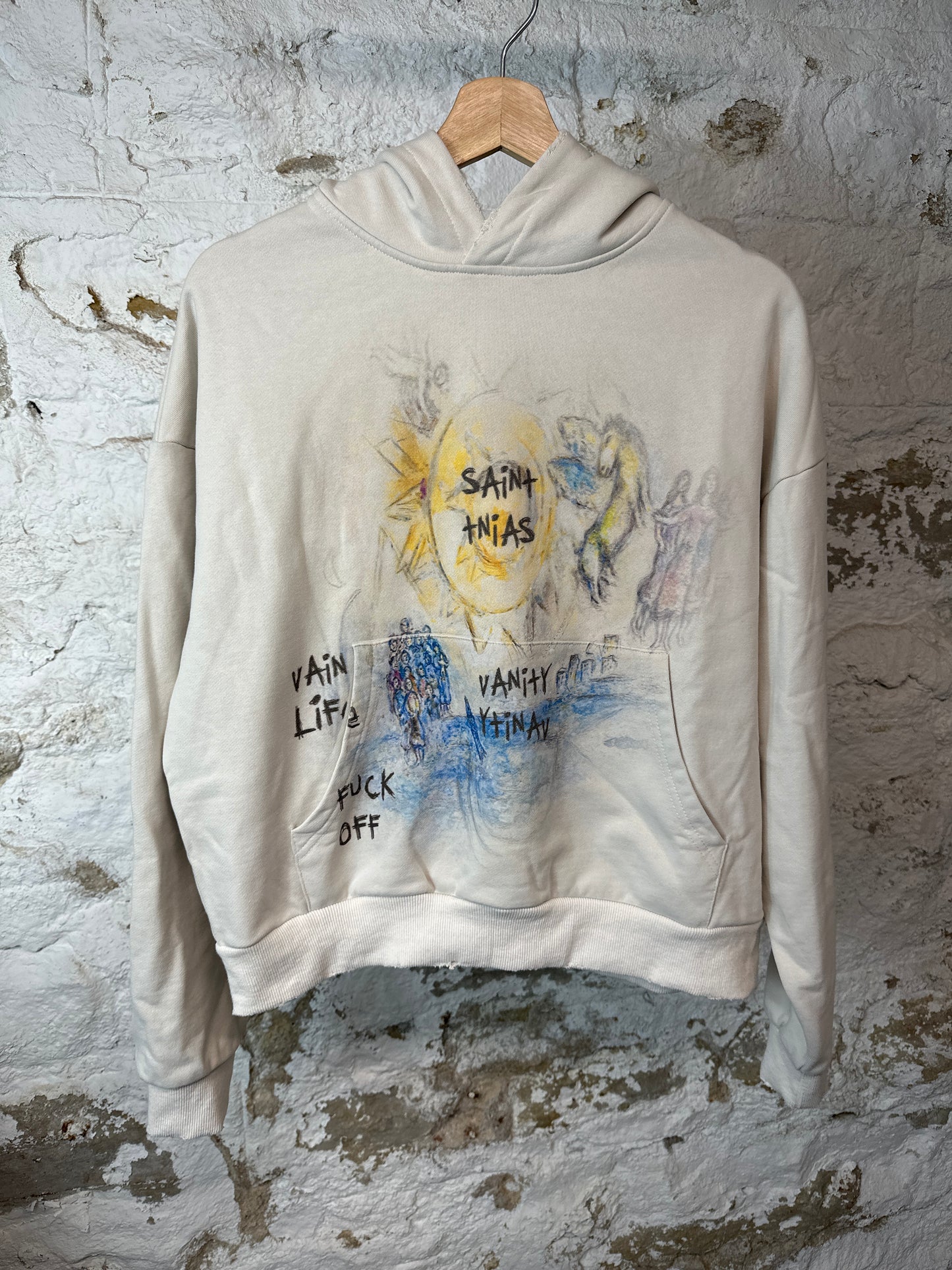 Saint Vanity Vain Life Cream Hoodie