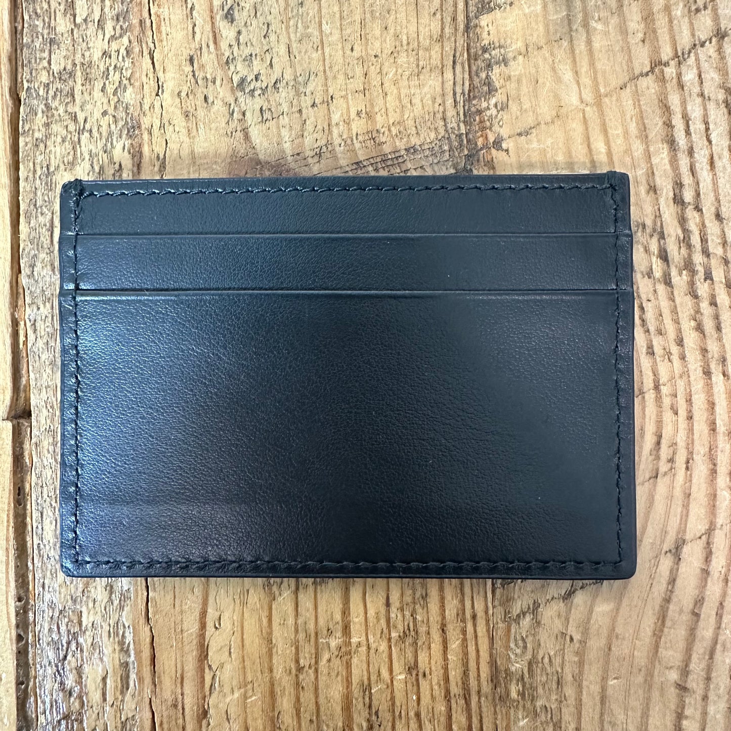 Gucci Gold Logo Black Leather Card Holder