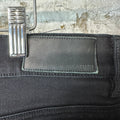 Amiri MX1 Green Suede Black Denim Jeans Sz 38