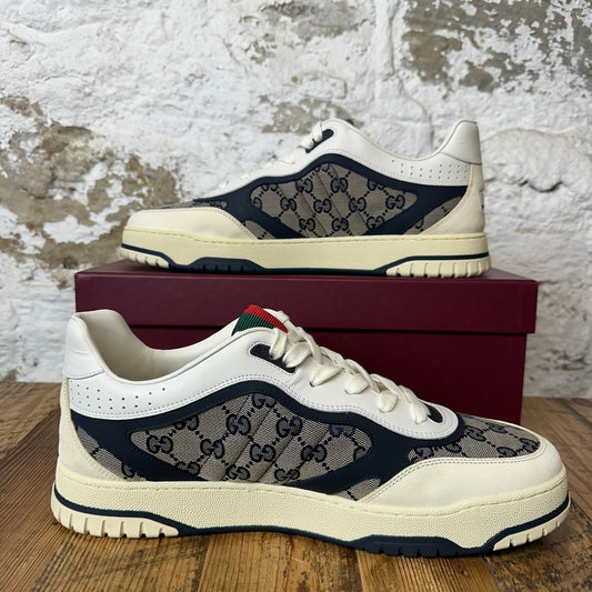 Gucci ReWeb Navy White Sneaker Sz 12