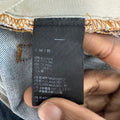 Amiri MX1 Orange Paisley Thrasher Blue Denim Jeans Sz 30