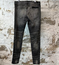 Amiri Air Force Patches Faded Black Denim Jeans Sz 36