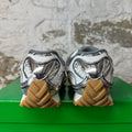 Bottega Veneta Silver White Orbit Sneaker Sz 5 (37) DS