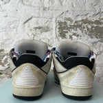 Lanvin Curb Multicolor Lace Gray Black Sneaker Sz 11 (44)