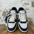 Off White Out of Office Navy Suede Gray Sneaker Sz 9 (42)