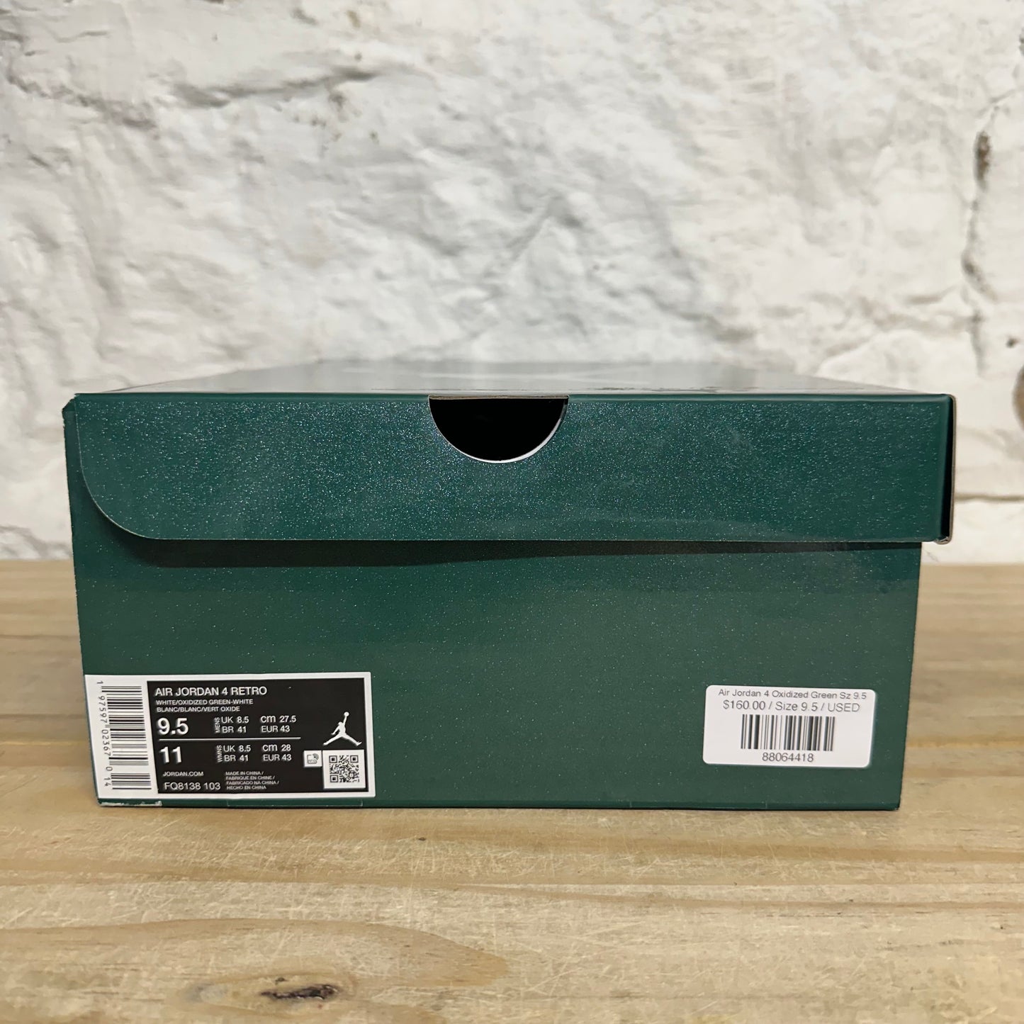 Air Jordan 4 Oxidized Green Sz 9.5