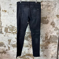 Amiri MX2 Brown Paisley Black Denim Jeans Sz 36
