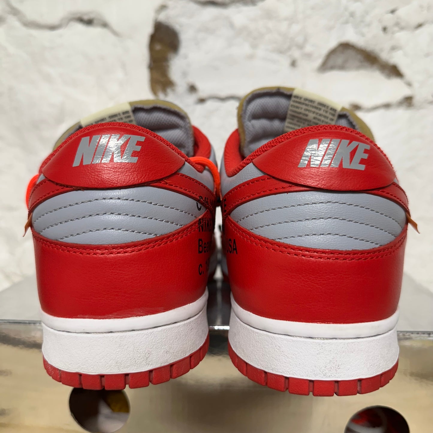 Nike Dunk Low Off-White University Red Dunk Low Sz 11.5
