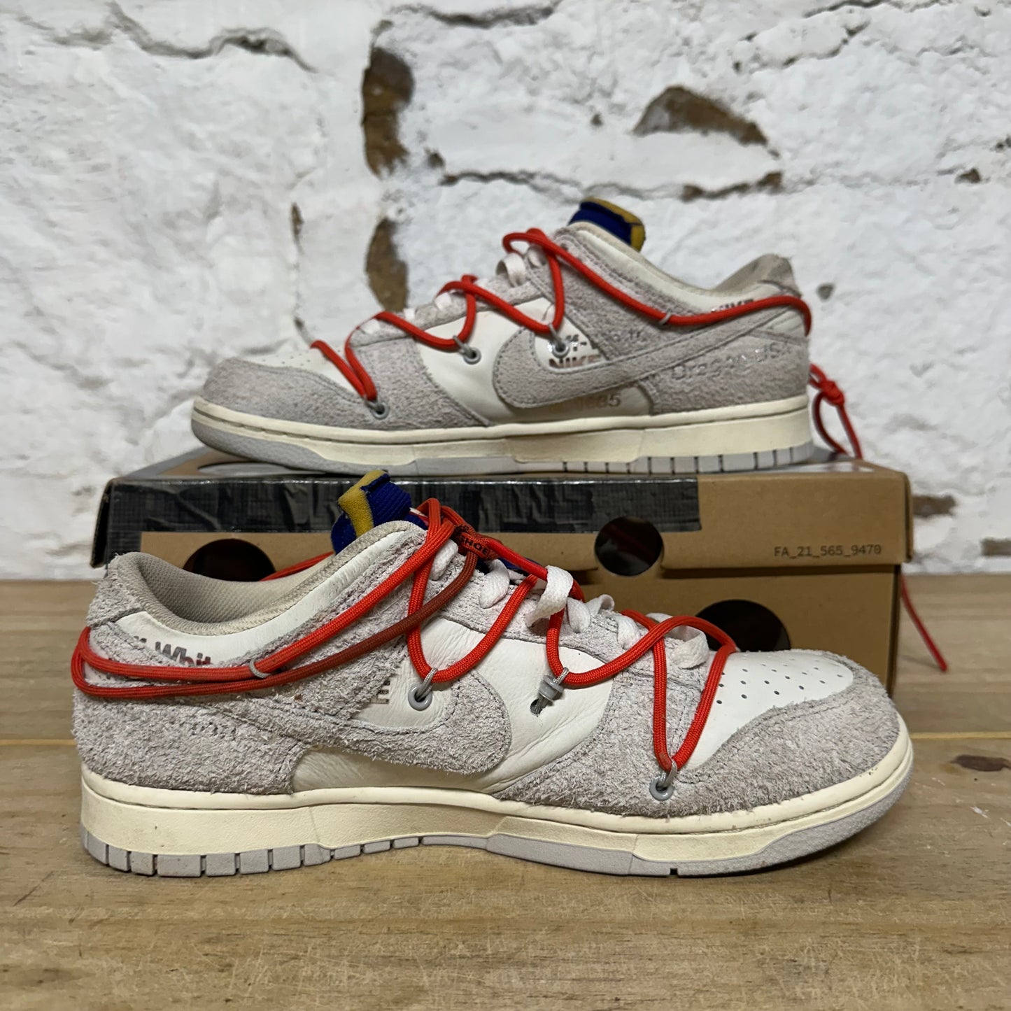 Nike Dunk Low Off-White Dunk Lot 13 Sz 9.5