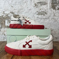 Off-White Red Arrow Vulc White Suede Sneaker Sz 6.5 (39)