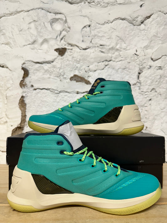 Under Armour Curry 3 Reign Water Sz 10 DS