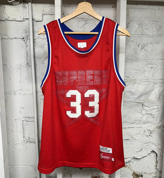 Supreme Red Basketball Jersey Sz L