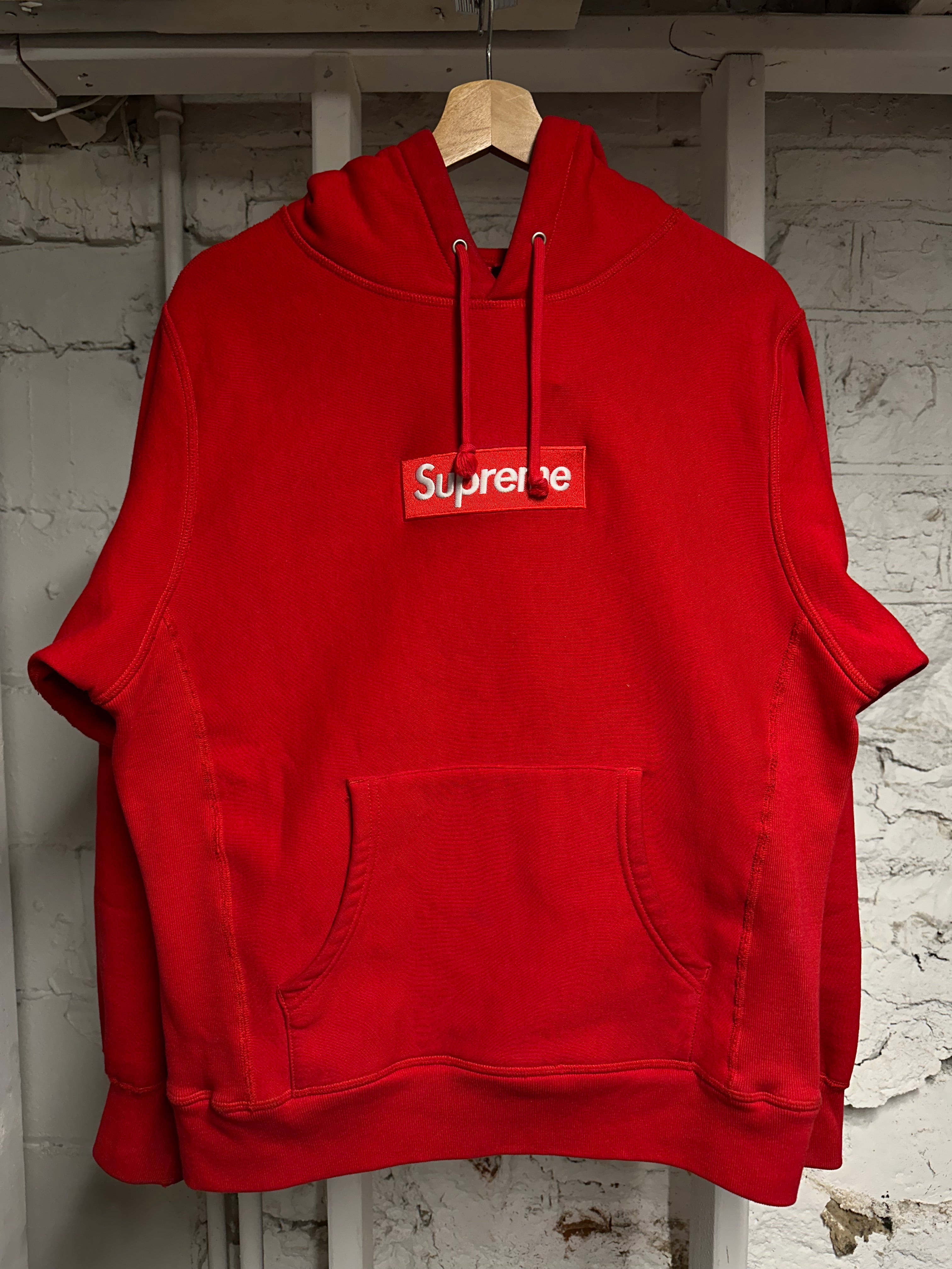 Supreme Red Box Logo Hoodie (2023) Sz S
