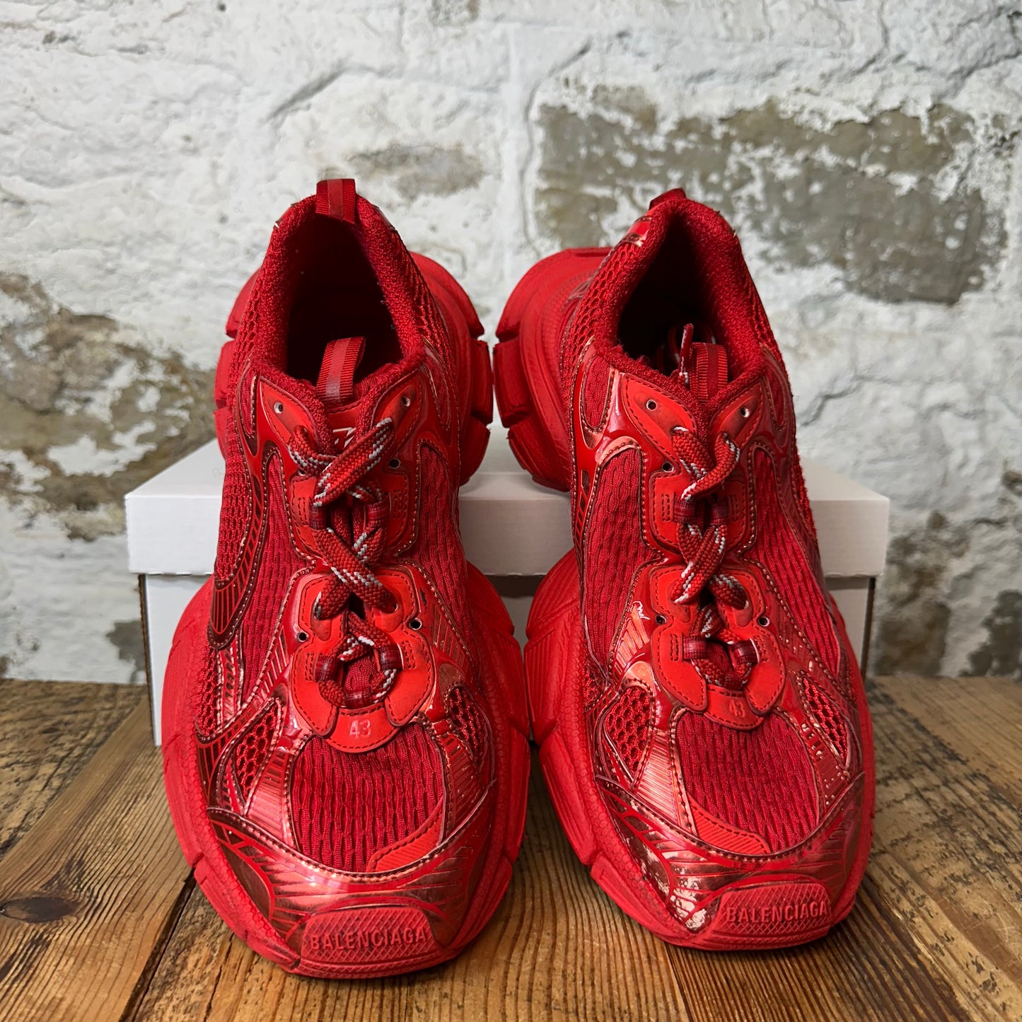 Balenciaga 3XL Triple Red Sneaker Sz 10 (43)