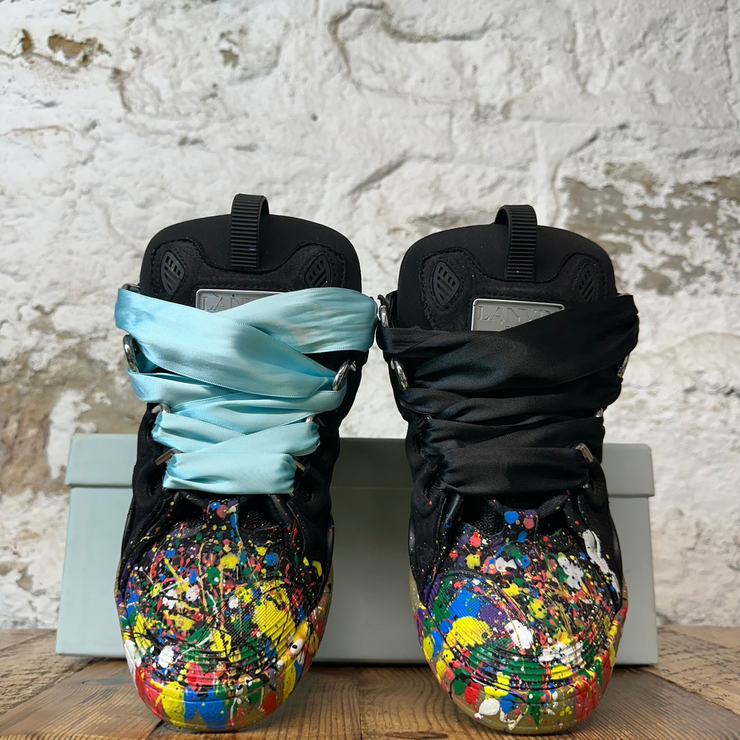 Lanvin Curb Gallery Dept Paint Splatter Sneaker Sz 7 (40)