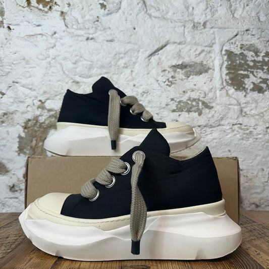 Rick Owens Jumbo Lace Abstract Black Milk Sneaker Sz 10.5 (43.5)